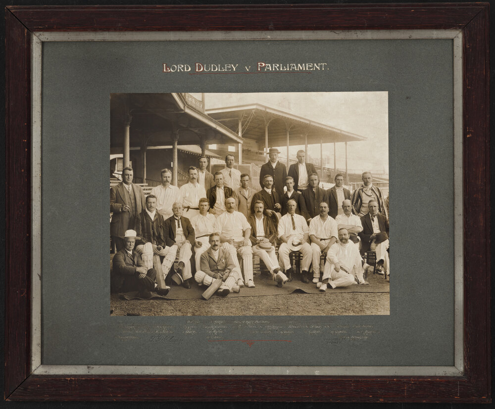 Cricket Lord Dudley vs Parliament - 1909
