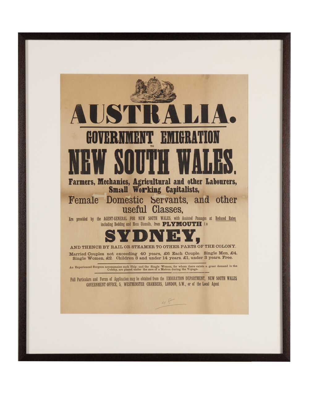 Emigration poster 1883