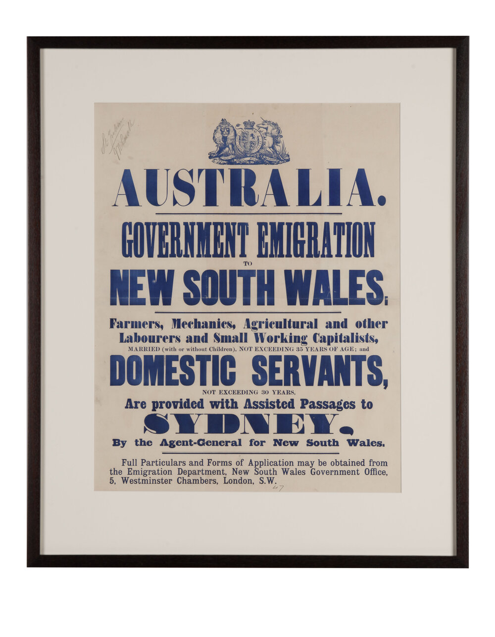 Emigration poster 1883