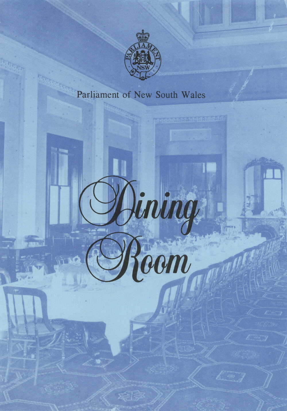 Menu Parliamentary Dining Room, Parliament House - 1995