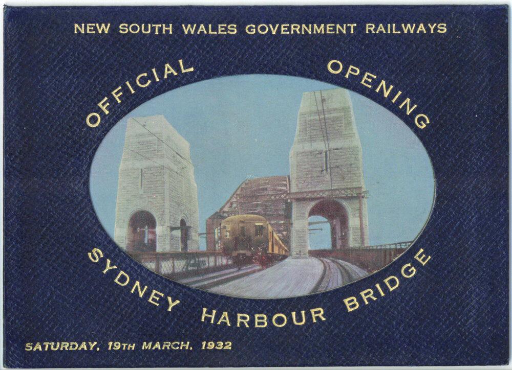 Train ticket - Sydney Harbour Bridge - 1932