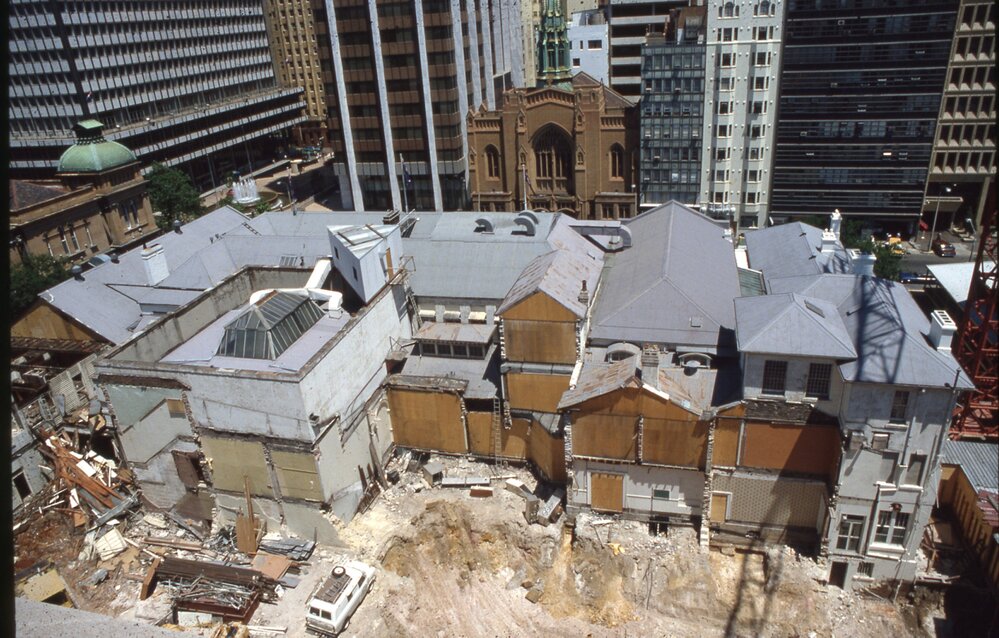 Demolition of Sydney Hospital and Parliament House - 1980