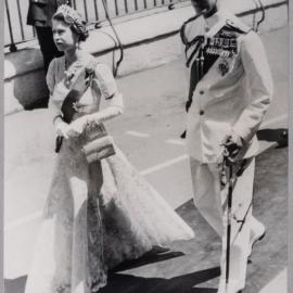 Queen Elizabeth II and Duke of Edinburgh -1954