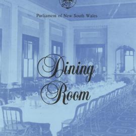 Menu Parliamentary Dining Room, Parliament House - 1995