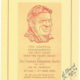 Programme of Unveiling Ceremony of Memorial to Sir Charles Kingsford Smith