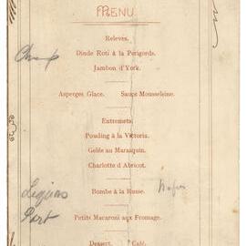 Menu - unknown