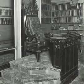 Speaker's Chair in the Legislative Assembly - 1919
