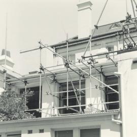 Scaffolding over NSW Parliament House - 1960s