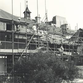 Scaffolding over NSW Parliament House - 1960s
