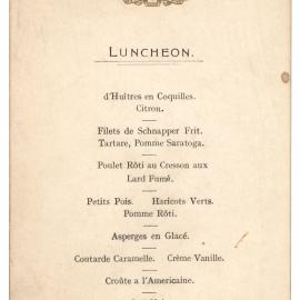 Menu - Luncheon Visiting American doctors - 1924