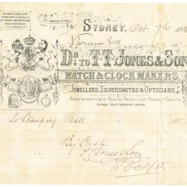 Invoice Stamping Cricket Ball - 1885