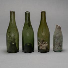 Glass bottles found during building works