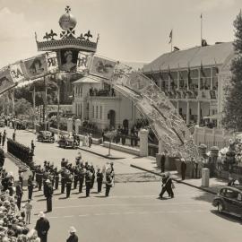 Macquarie Street during Queen's Visit - 1954