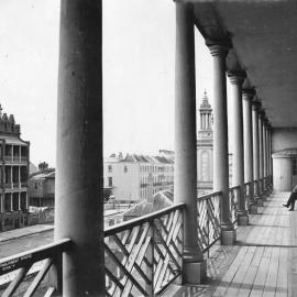 Parliament House balcony overlooking Macquarie Street - 1871